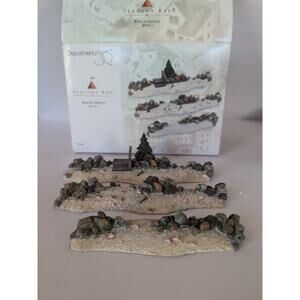 Dept 56 Seasons Bay Beach Front Set of 3 Sand & Stone 1998 Retired 53355
